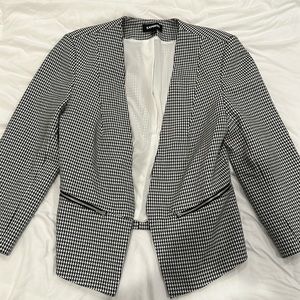 Express Black and White Blazer